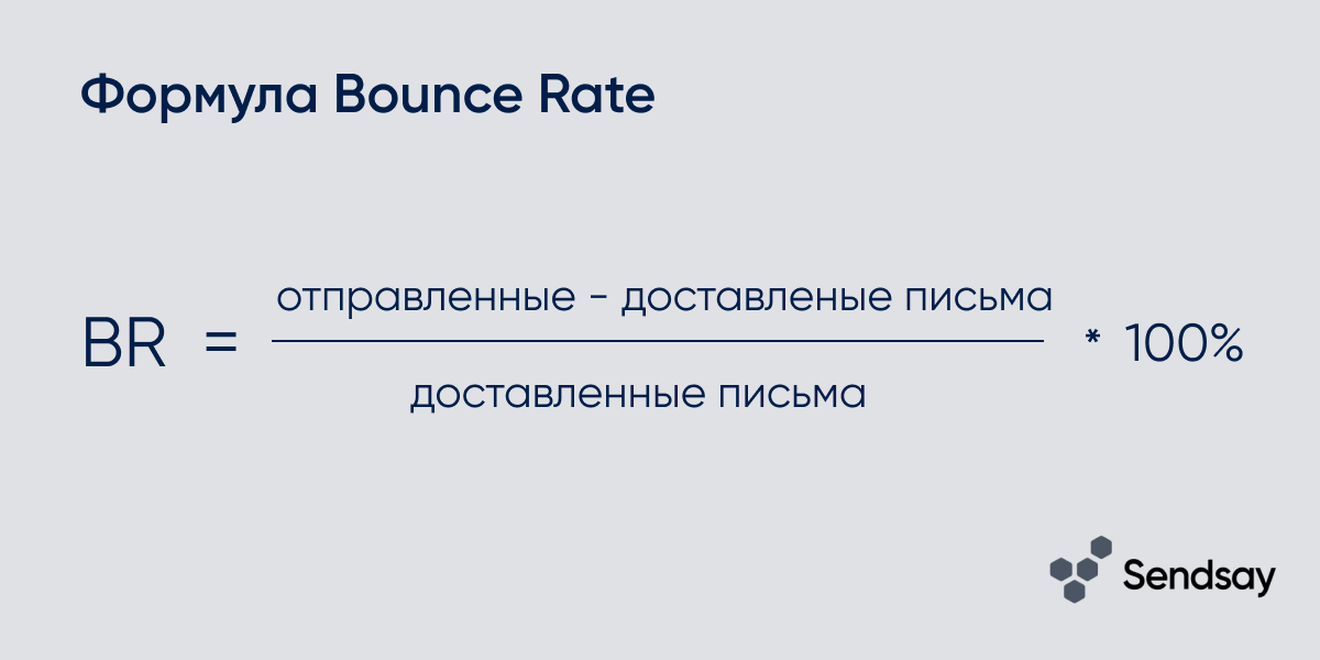 Формула&nbsp;Bounce Rate