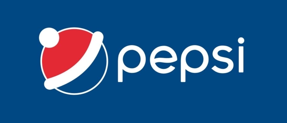Пример праздничной адаптации логотипа Pepsi