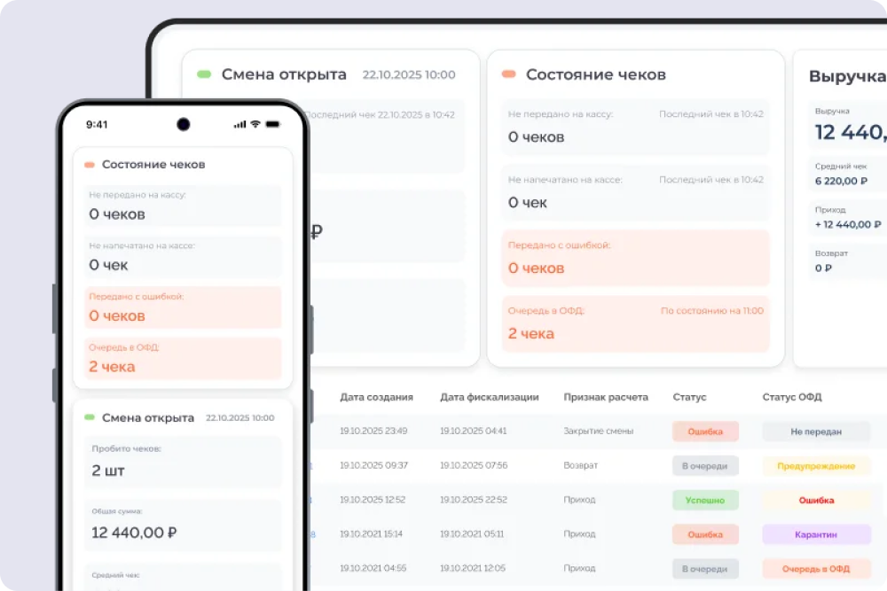 Мобильное приложение и программа для десктопа «Бизнес.Ру» облачная касса