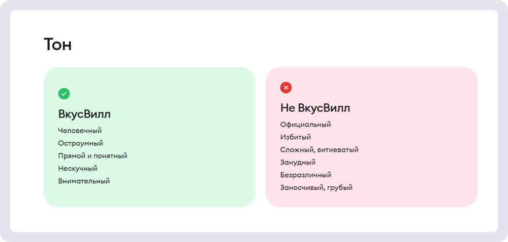 Благодаря заданным в платформе правилам, всем исполнителям понятно, каким языком говорит бренд